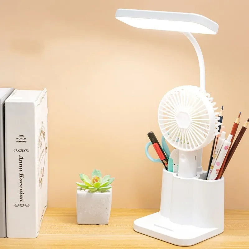 Lampe de bureau Blanche Liseuse Multifonction