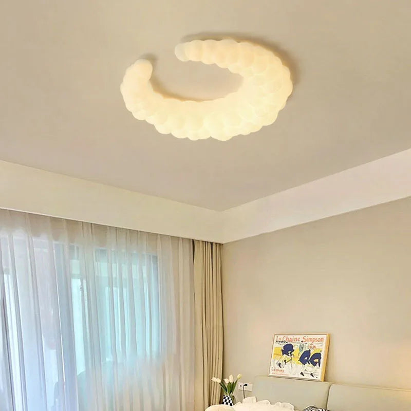 Lustre nuage doux chambre bébé