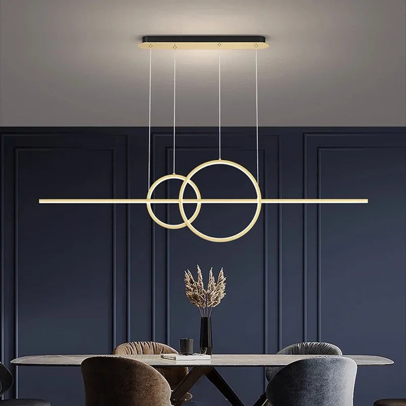 Lustre LED design contemporain élégant