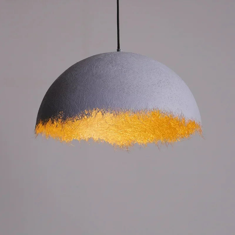 lustre led créatif demi-mois designer italien éclairage intérieur