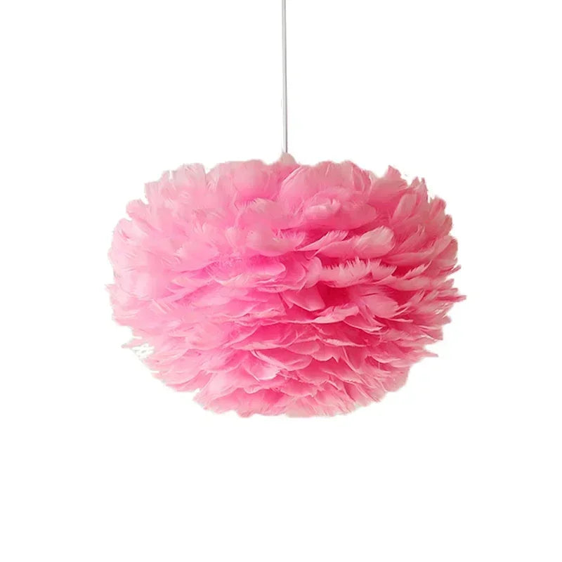 Luminaire boule rose chambre bébé fille