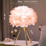 Lampe de chevet Plumes Douce