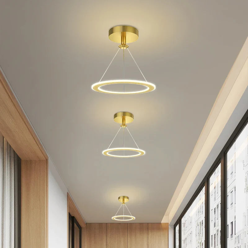 lustre nordique simple moderne pour balcon et entrée