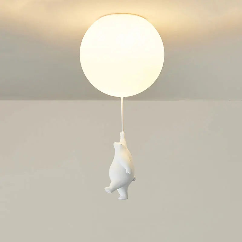 Fateh – Suspension / Plafonnier Ballon Moderne en Résine et Acrylique pour Chambre