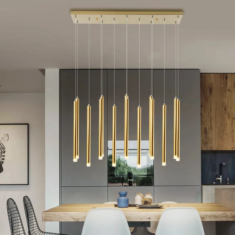 Lustre LED minimaliste contemporain chic