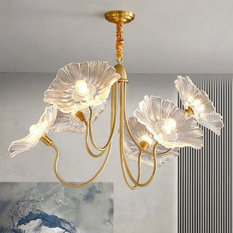 Lustre moderne lumineux aérien élégant