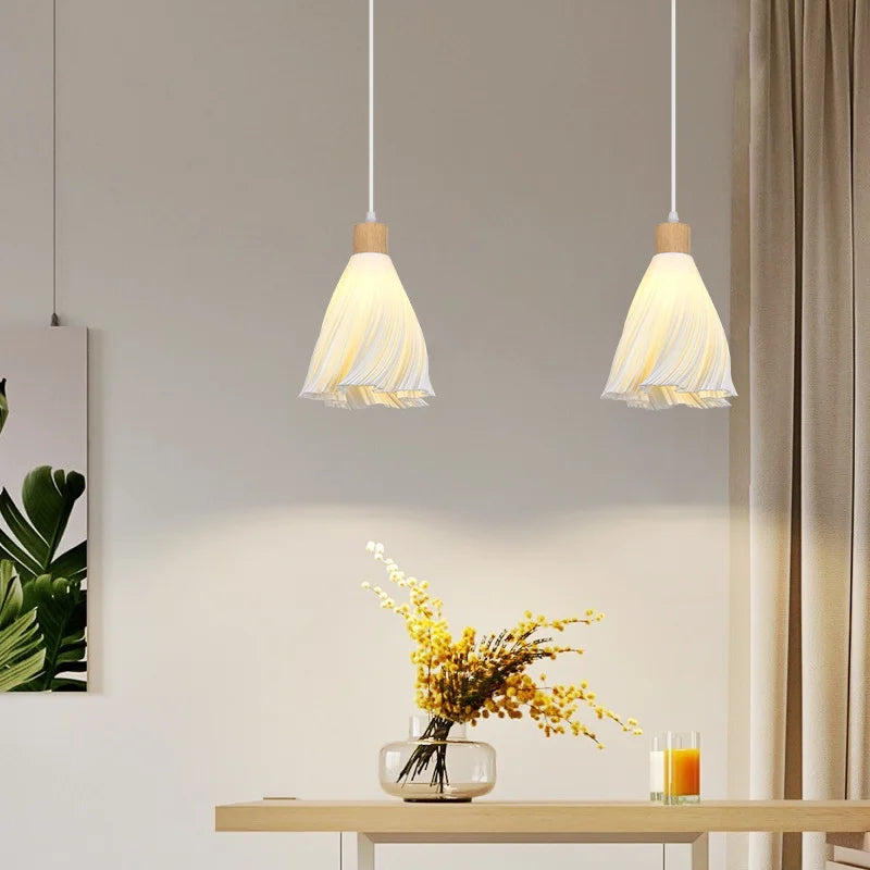 Lustre scandinave bois clair design