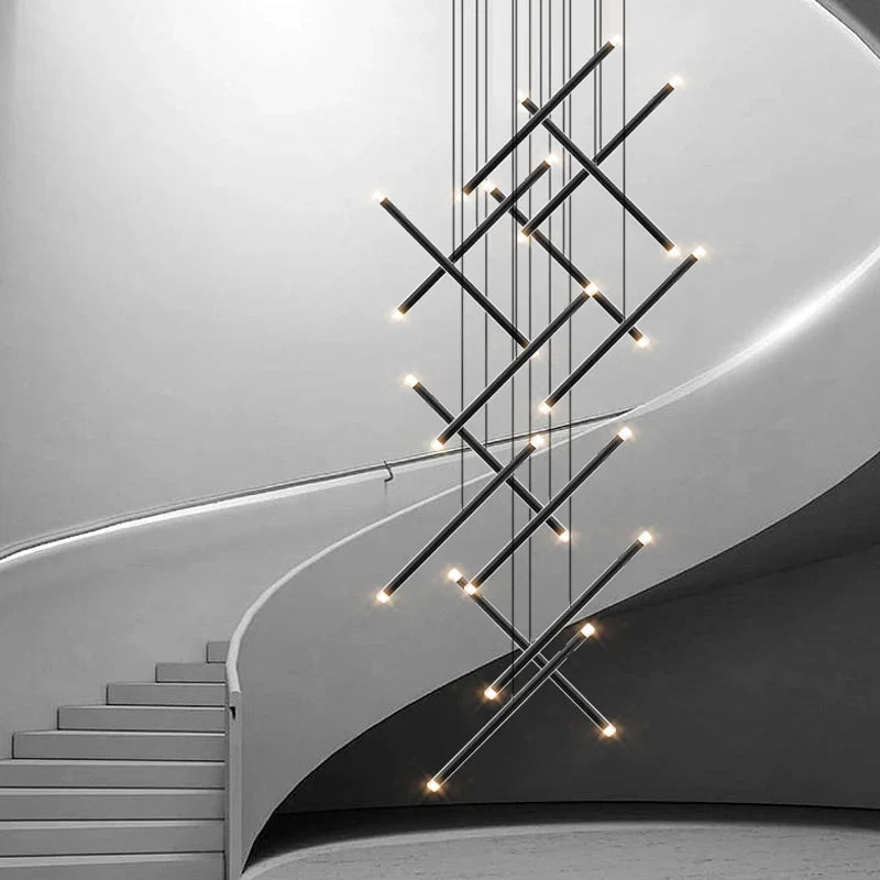 lustre moderne led pour terrasse intérieure et grenier