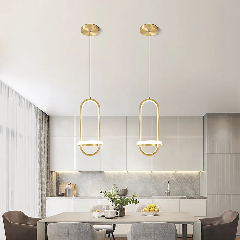 Suspension LED cristal design moderne