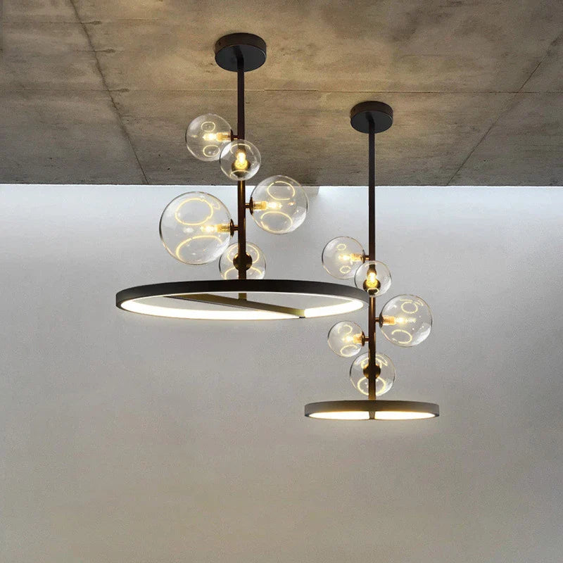 Lustre contemporain moderne lumineux