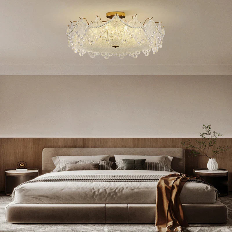 Lustre LED contemporain élégant.