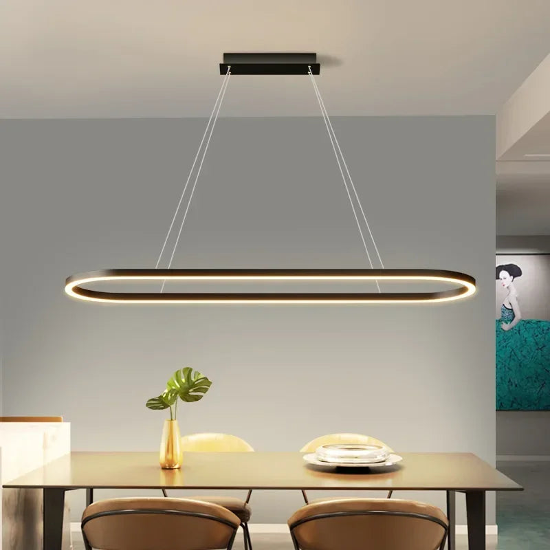 Lustre LED moderne élégant salon