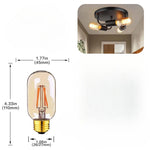 LOT DE QUINZE AMPOULES LED EN VERRE TEINTÉ DORÉES À FILAMENT T45 4W E27