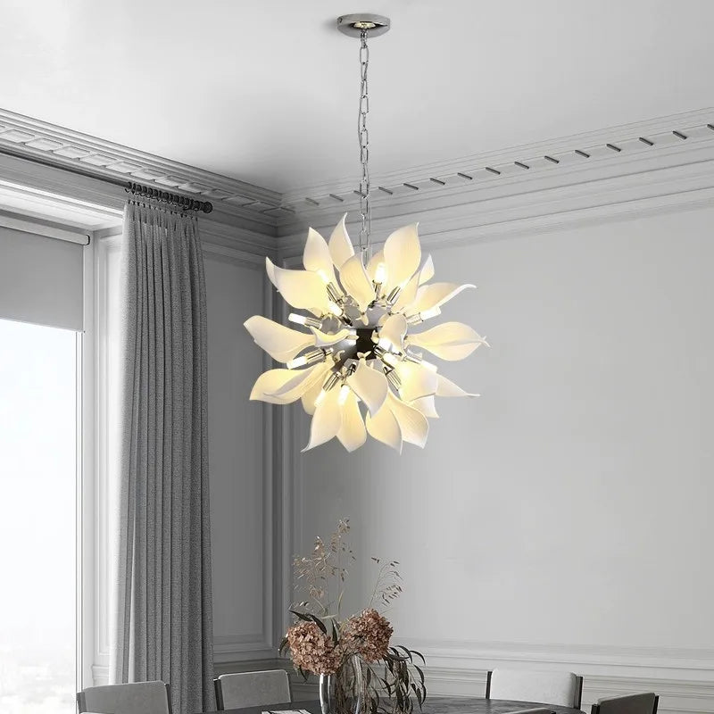 Lustre design contemporain lumineux