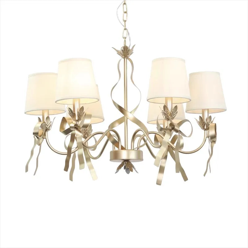 lustre moderne à nœud papillon pour enfants et princesses