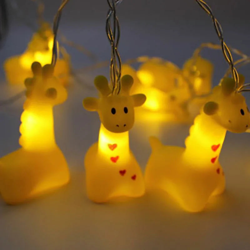 Veilleuse guirlande lumineuse LED girafe