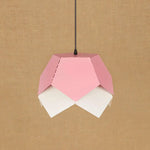 Abat-Jour Led Fleur Origami Moderne Rose Luminaire Chambre