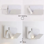 Applique À Spot Led Orientable Multifonction Compact Murale Chambre