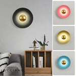 Applique Circulaire Nordique Lumineuse Design Scandinave Murale Chambre