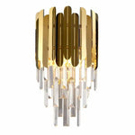 Applique Cristal Moderne Dorée Luminaire Chambre