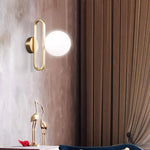 Applique Design En Doré Boule Verre Vintage Murale Chambre