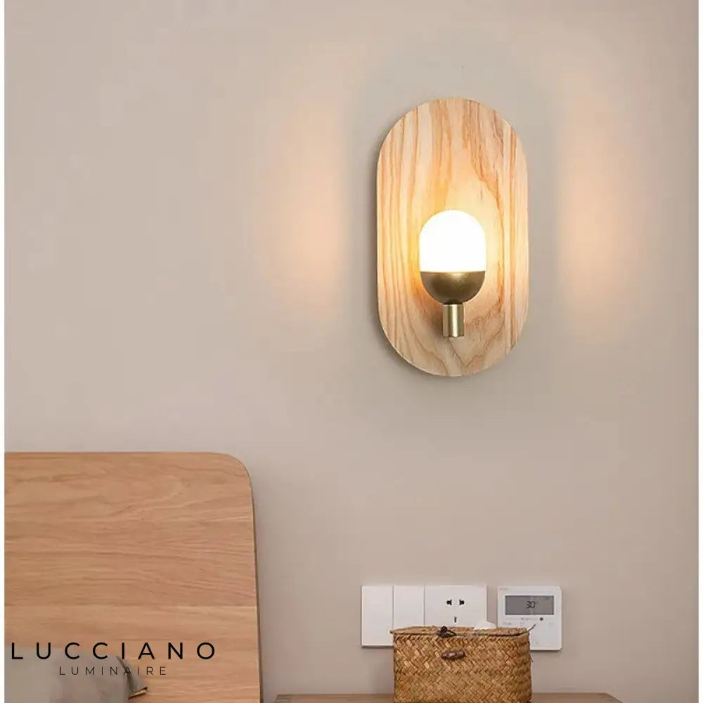 Applique Led Bois: Élégance Scandinave Lumineuse Murale Chambre