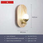 Applique Led Bois: Élégance Scandinave Lumineuse Wl614 A Burlywood / Blanc Froid Murale Chambre