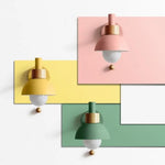 Applique Led Bois Vivale Scandinave Colorée Murale Chambre