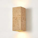 Applique Led Minimaliste Ciment Gris Design Orange Murale Chambre
