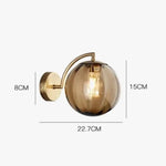 Applique Led Moderne Suspension Design Épuré Café Applique Murale Chambre