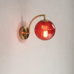 Applique Led Moderne Suspension Design Épuré Rouge Applique Murale Chambre