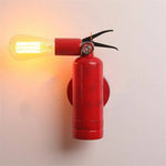 Applique Led Murale Extincteur Rouge Luminaire Cuivre