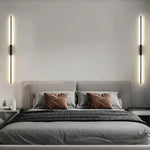 Applique Led Noire Design Nordique Murale Chambre