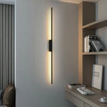 Applique Led Noire Design Nordique Murale Chambre