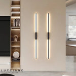 Applique Led Noire Design Nordique Murale Chambre