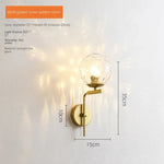 Applique Led Vintage Design Industriel Élégant Or Style B Murale Chambre