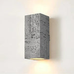 Applique Led Wabi-Sabi Minimaliste Béton Design Gris / 10X10X23Cm Blanc Chaud | 10W Murale Chambre