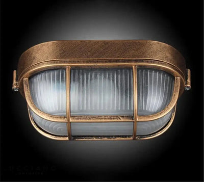 Transparent boat wall light bathroom