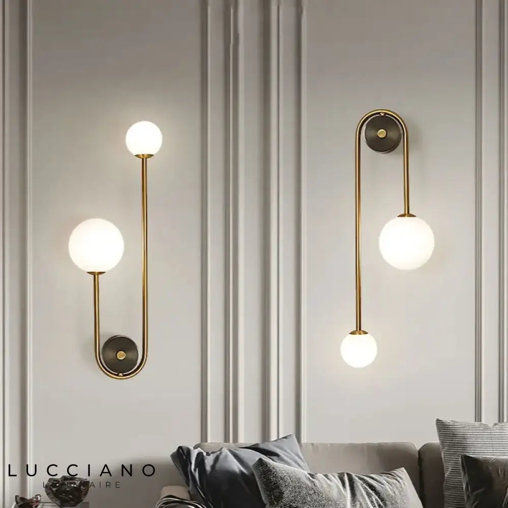 Applique Murale Spot Projecteur Boule En Verre Motif - Couloir Escalier - LED 230V Moderne