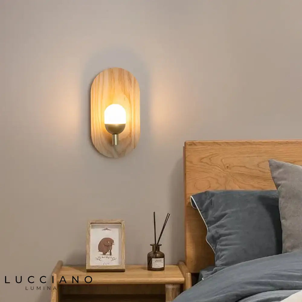 Applique Murale À Bois Design Lumineux Élégant Chambre