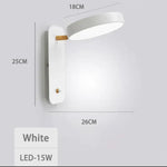 Applique Murale À Led Design Élégant Innovant. Blanc / 3 Températures De Couleur Chambre