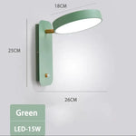 Applique Murale À Led Design Élégant Innovant. Vert / 3 Températures De Couleur Chambre