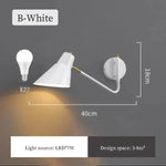 Applique Murale À Led Élégante Et Innovante. B Blanc / 3 Températures De Couleur Prise Ue Chambre