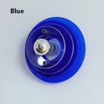 Applique Murale Antique Géométrique Moderniste Illuminée. Bleu / Diamètre 24Cm Blanc Chaud