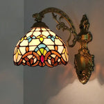 Applique Murale Artisanale Vitrail Art Nouveau Baroque Jaune / Chine Chambre