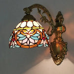 Applique Murale Artisanale Vitrail Art Nouveau Marron Baroque / Chine Chambre