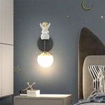 Applique Murale Astronaute Lunaire Cosmos Étoilé Chambre