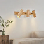 Applique Murale Bois Design Scandinave Lumineux Chambre