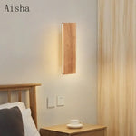 Applique Murale Bois Massif Lumineux Artisanal Élégant Chambre