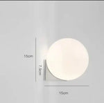 Applique Murale Boule Élégante Lumière Design Argent / Blanc Chaud (2700-3500K) Chambre